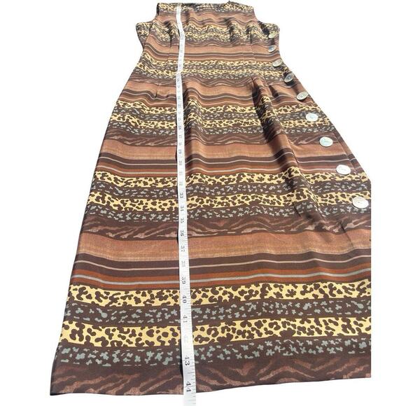 J. Stevens by Carol Escritor Vintage 80s/90s Sleeveless Midi Dress - Size 2 est. - Picture 8 of 9